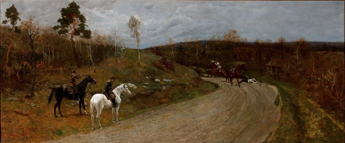 En scen från upproret 1863. av Maksymiljan Antoni Piotrowski