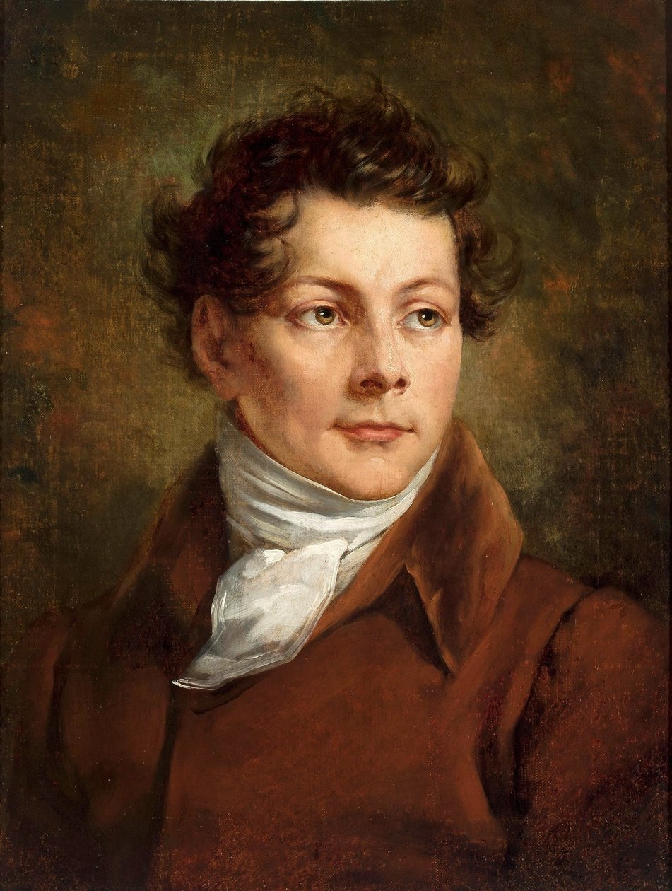 Porträtt av Karol Brodowski, konstnärens bror av Antoni Brodowski