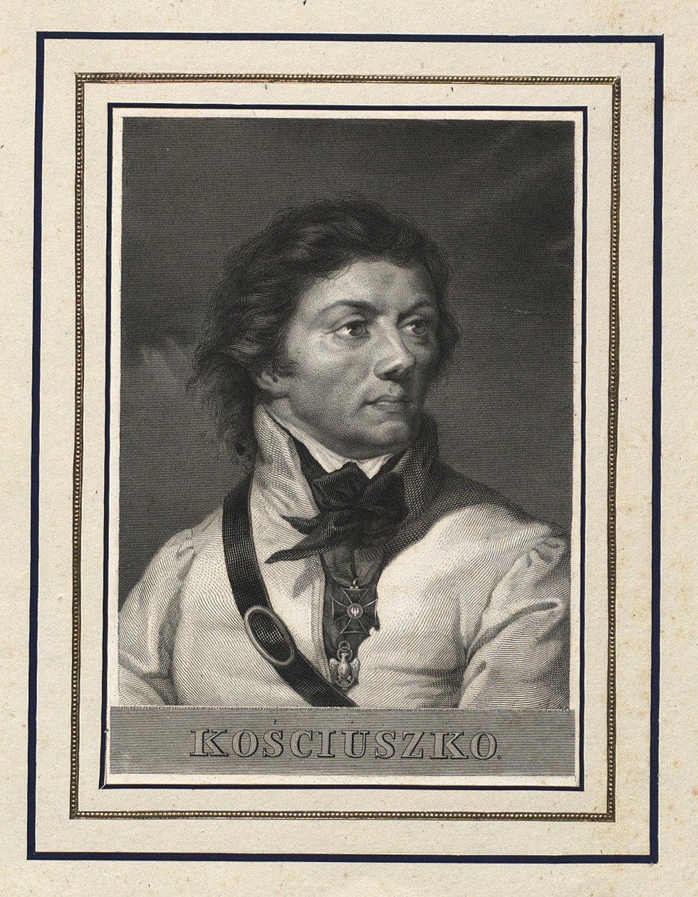 Porträtt av Tadeusz Kosciuszko 1746-1817 av Antoni Oleszczynski