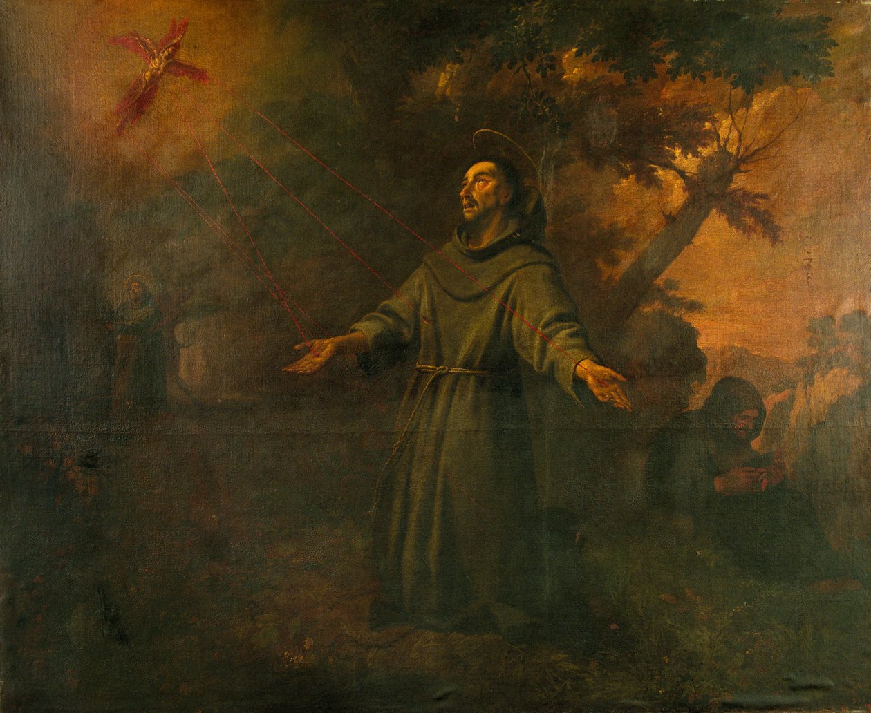 Saint Francis receives the stigmata av Antoni Viladomat Y Manalt