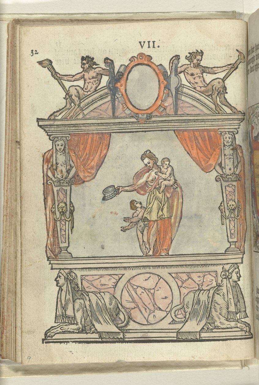 Scen med personifiering av kärlek (Charitas), 1578 av Antoni van Leest