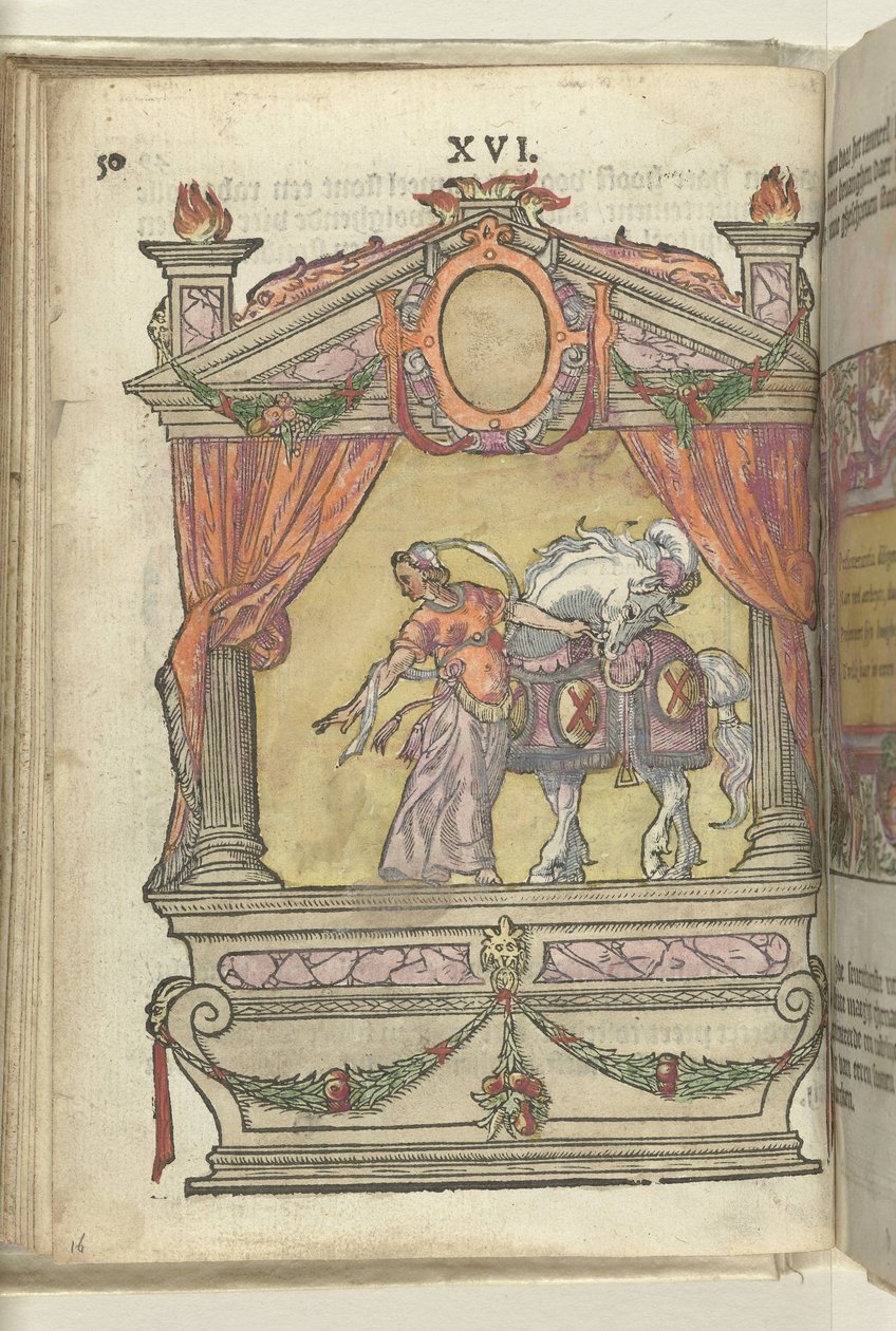 Scen med personifiering av uthållighet (Perseverantia), 1578 av Antoni van Leest