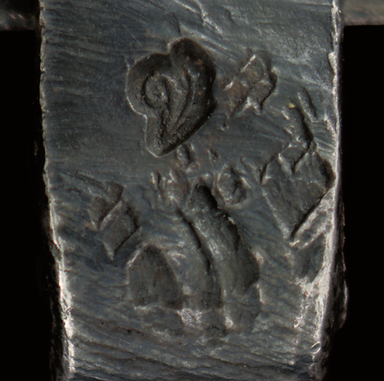 Mikroskop, ca 1690 (silver & glas) (se även 1121456-60) av Antoni van Leeuwenhoek