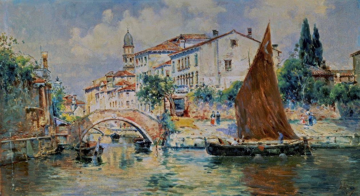 Utsikt över Venedig av Antonia Maria de Reyna Manescau
