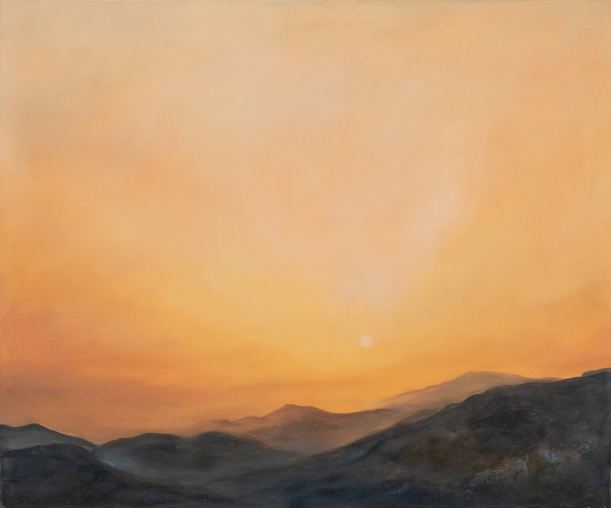 Afrikansk sand, Andalusien, 2002 (olja på duk) av Antonia Myatt