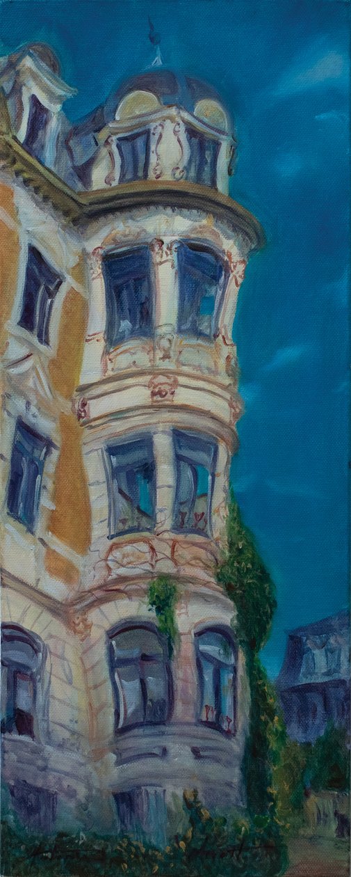 Oslo, Vasehuset, 2012 (olja på duk) av Antonia Myatt