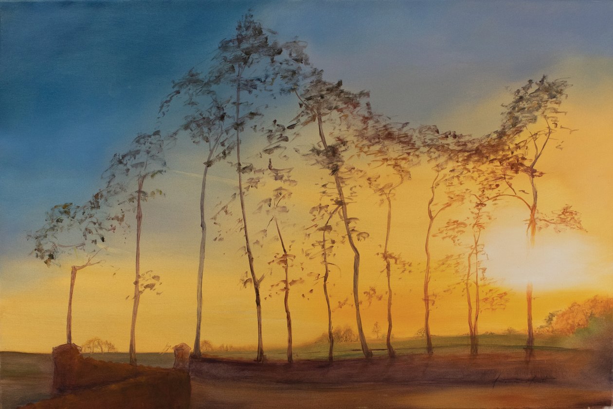 The Newt, Somerset, 2018 (olja på duk) av Antonia Myatt