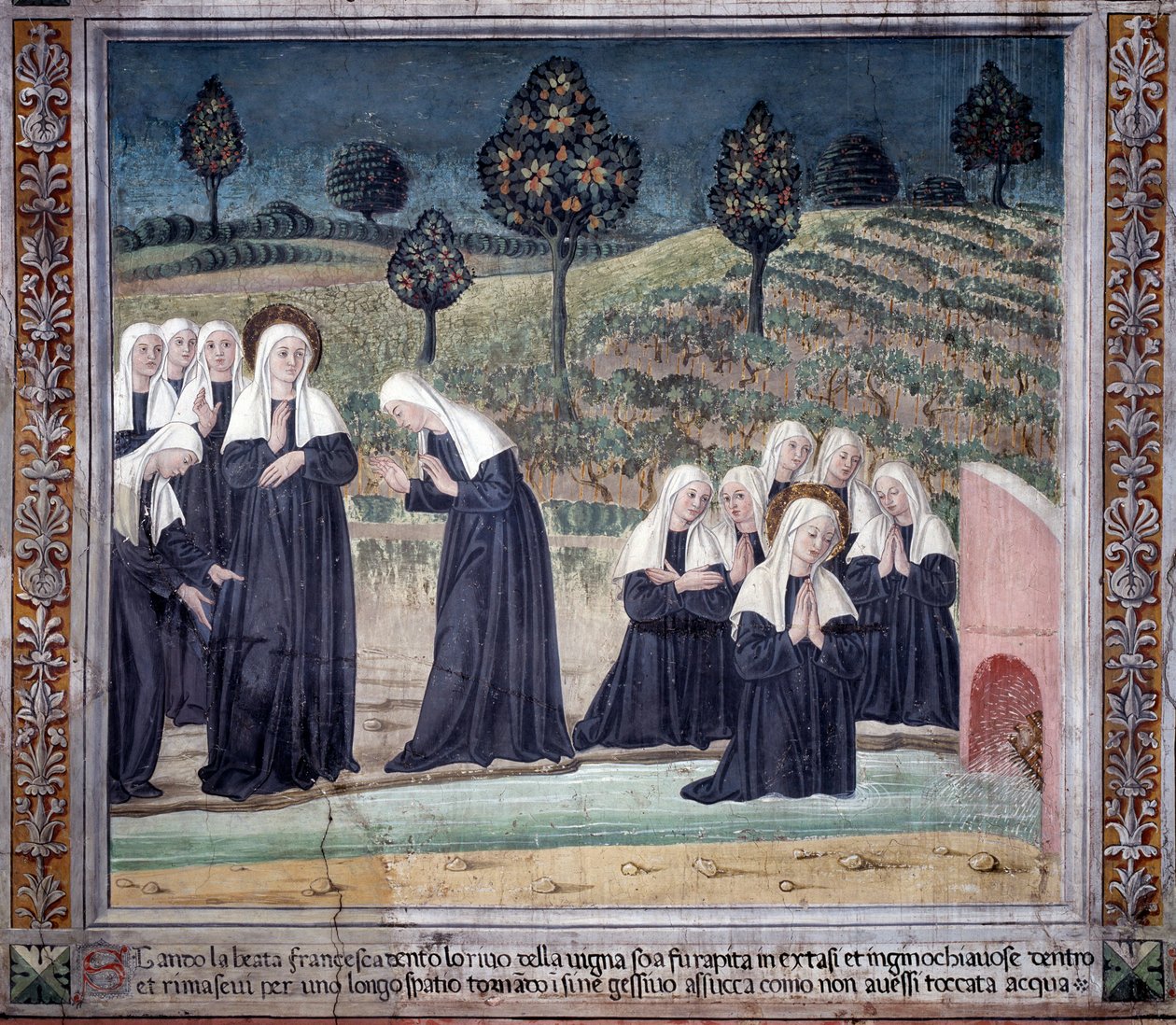 Livet av St. Francesca Romana: När hon återvände från St Paul