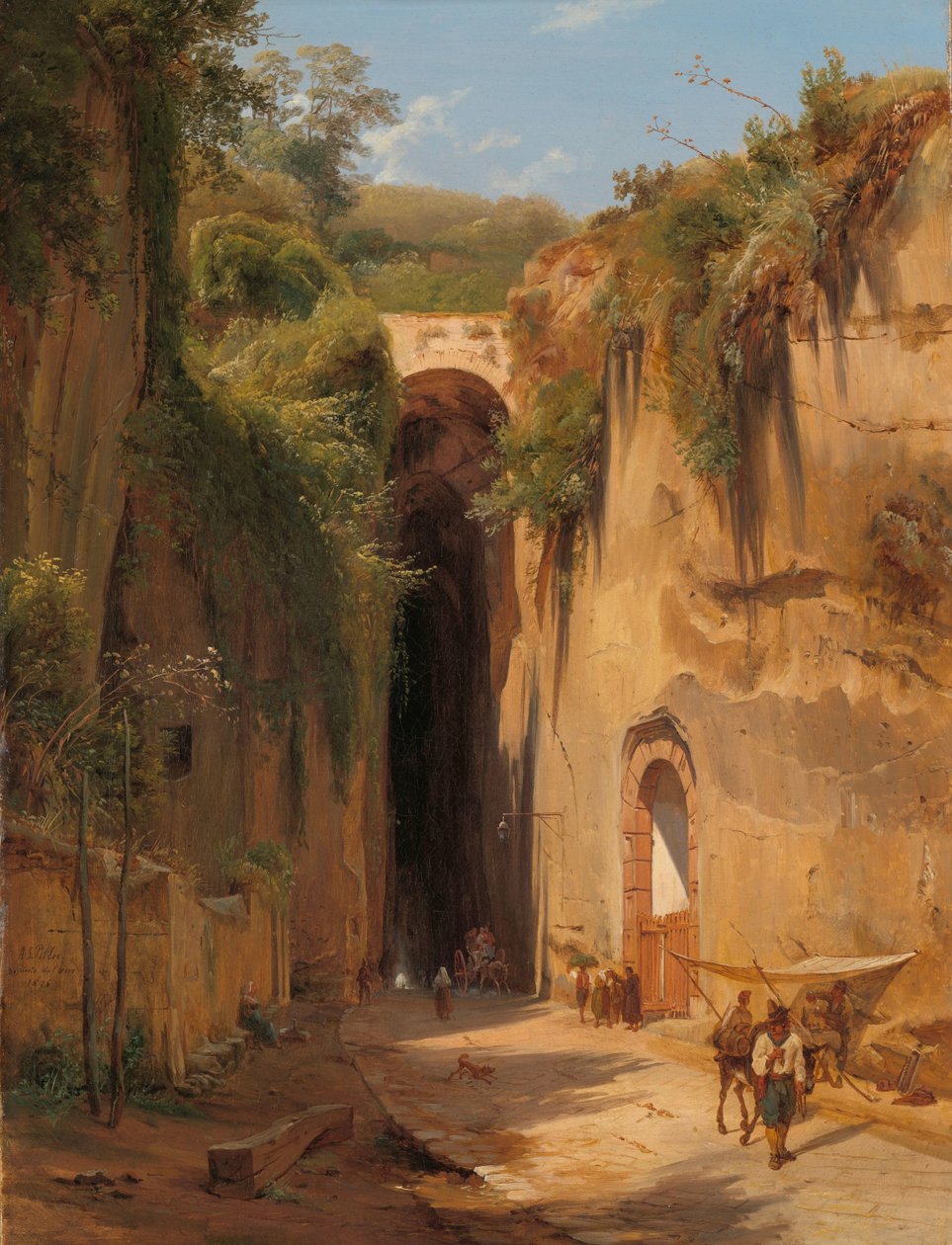 Grottan av Posillipo i Neapel Grottan av Posillipo nära Neapel av Antonie Sminck Pitloo