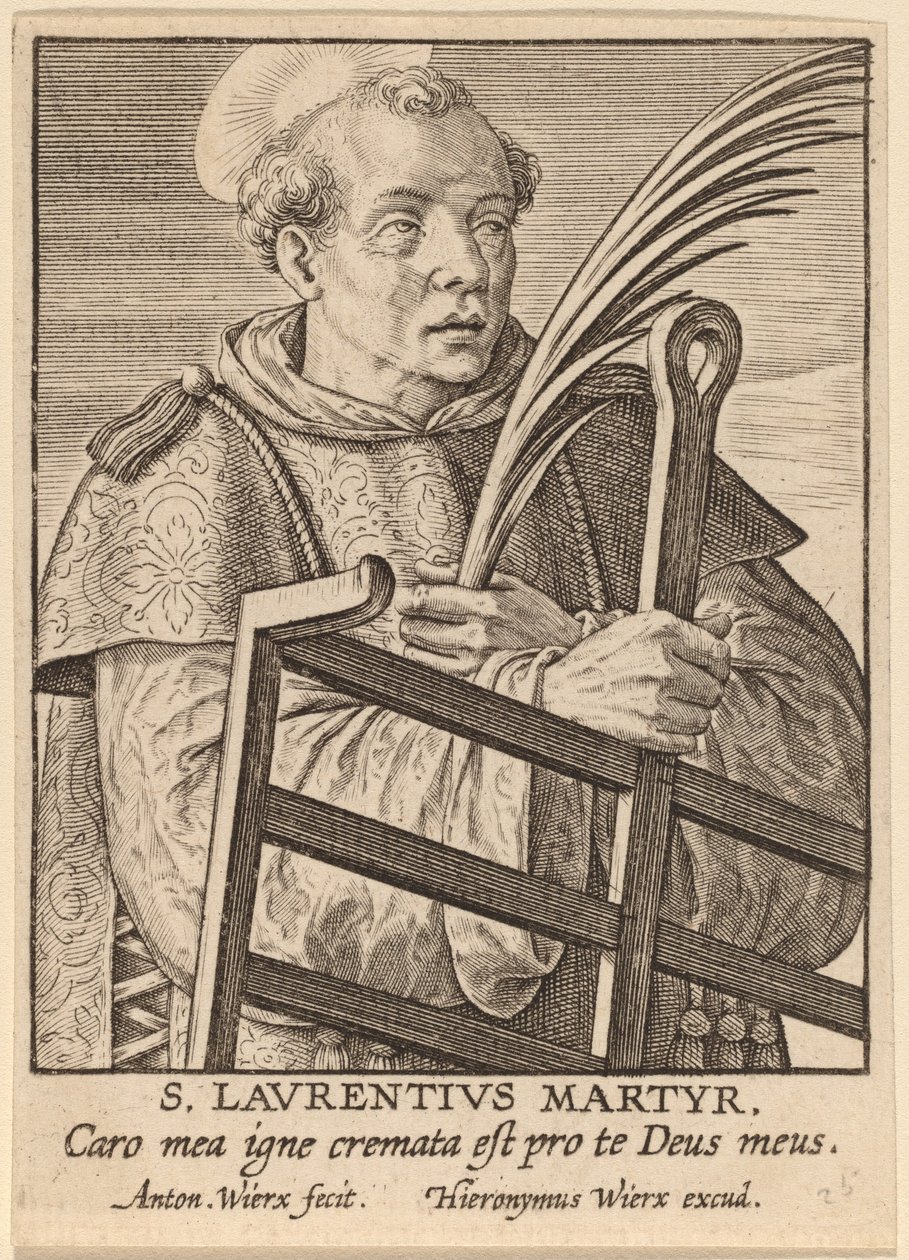 St Lawrence Martyr av Antonie Wierix