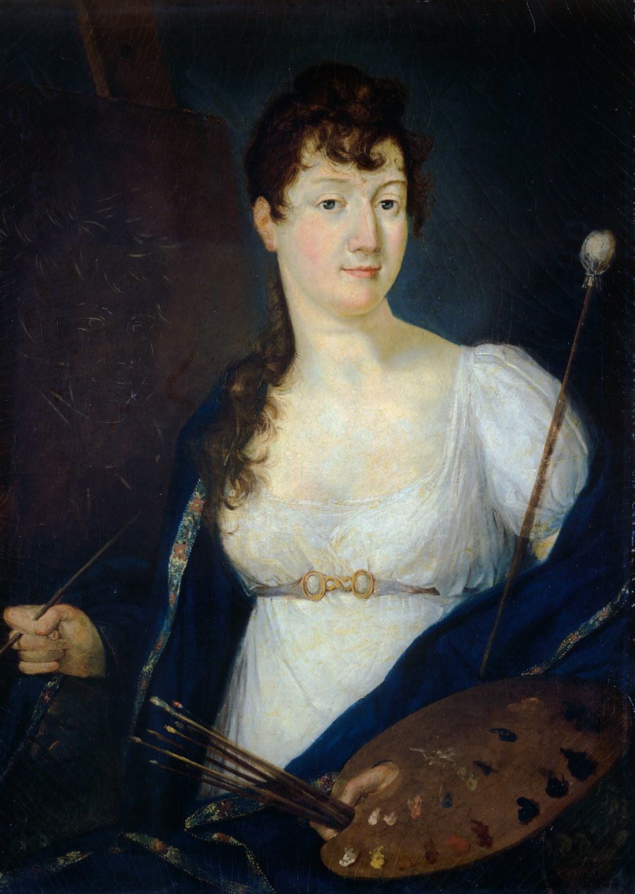 Self-portrait by Antonietta Costa Galera (1777-1859) av Antonietta Costa Galera