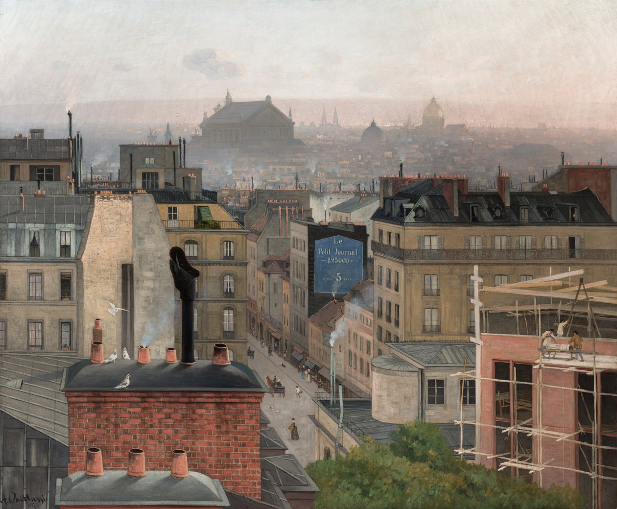 Paris sett från Montmartre, 1887 av Antonin Chittussi