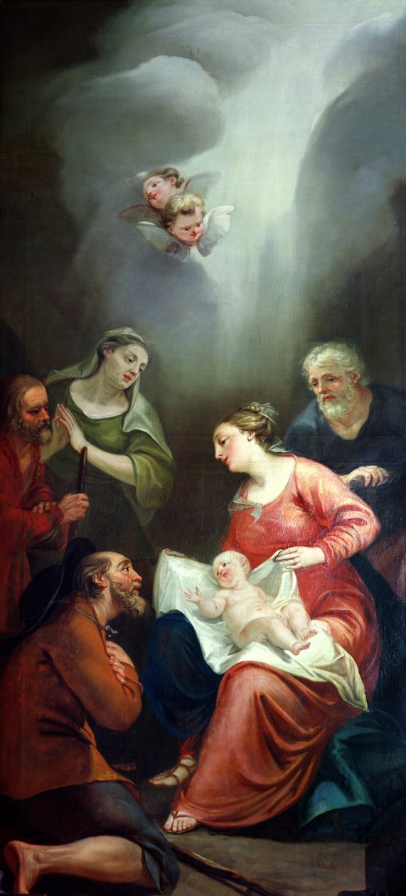 Tillbedjan av herdarna av Antonio Bellucci