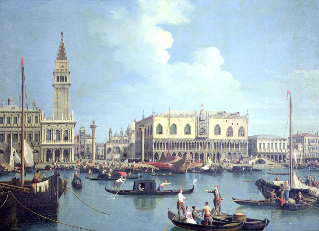 Utsikt över Canal Grande av Giovanni Antonio Canal