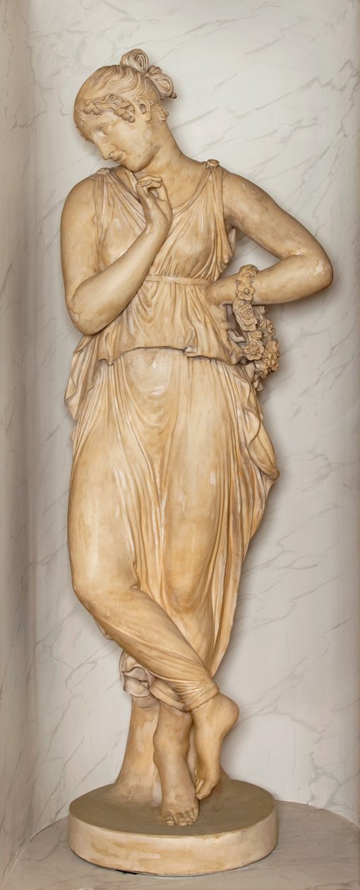Dansare med finger på hakan (gips) (se även 698751) av Antonio Canova