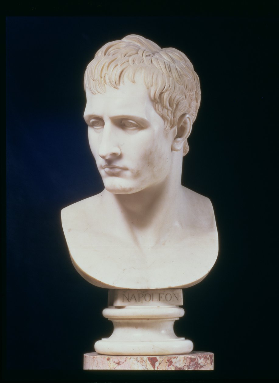 Porträttbyst av Napoleon Bonaparte (marmor) av Antonio Canova