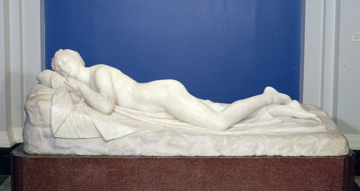 Den sovande nymfen, ca 1820-24 (marmor) av Antonio Canova