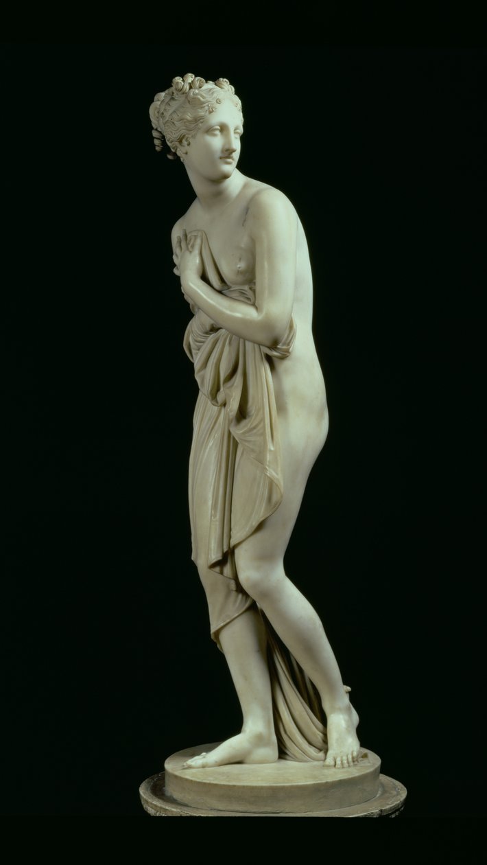Venus, sidovy, 1810 (marmor) (se även 79618) av Antonio Canova