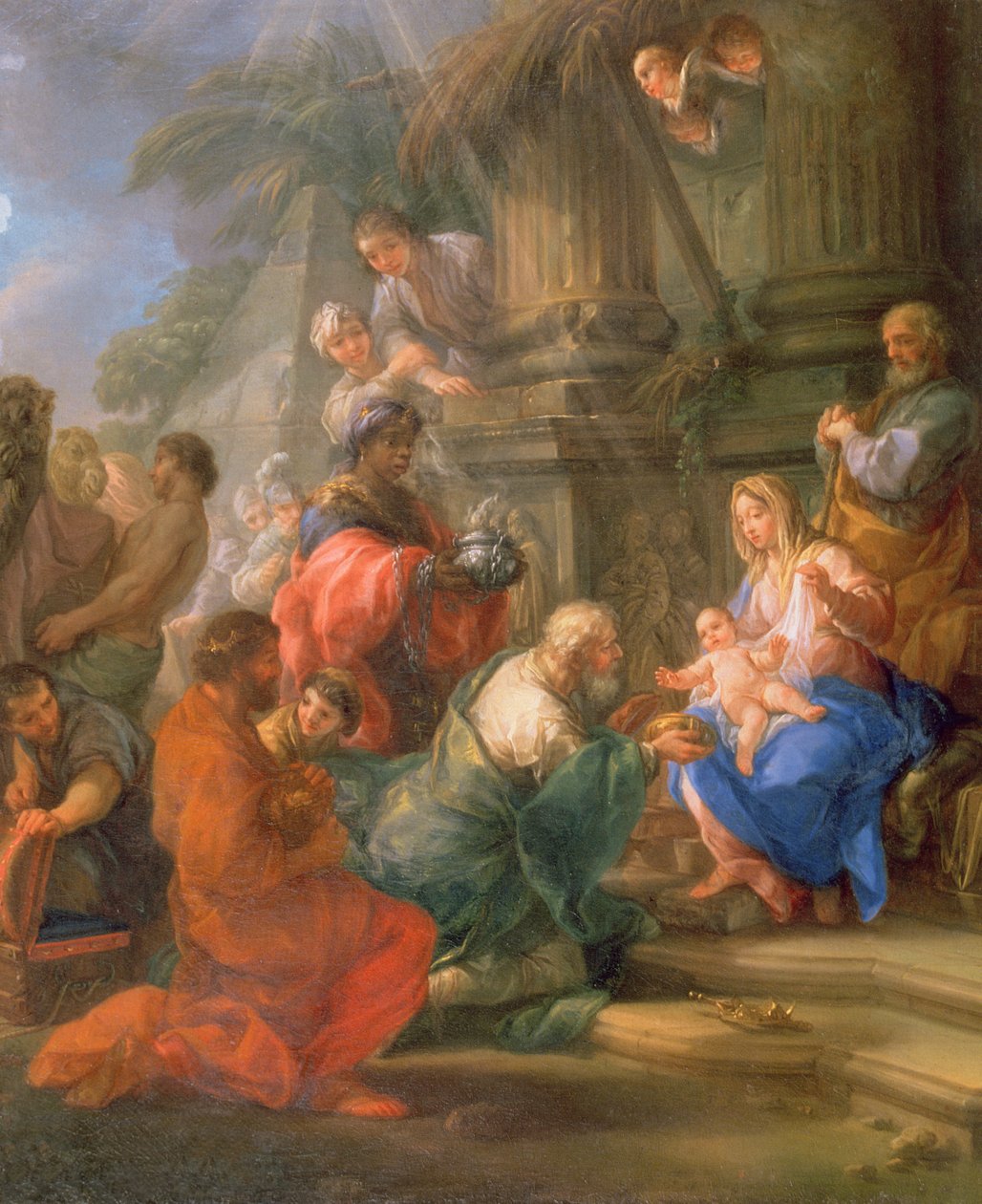 Tillbedjan av Magi av Antonio Cavalucci