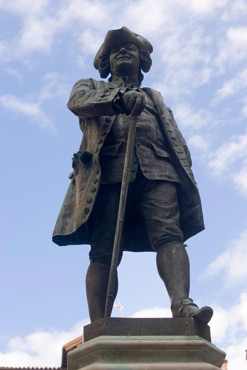 Monument till Carlo Osvaldo Goldoni (brons) av Antonio Dal Zotto