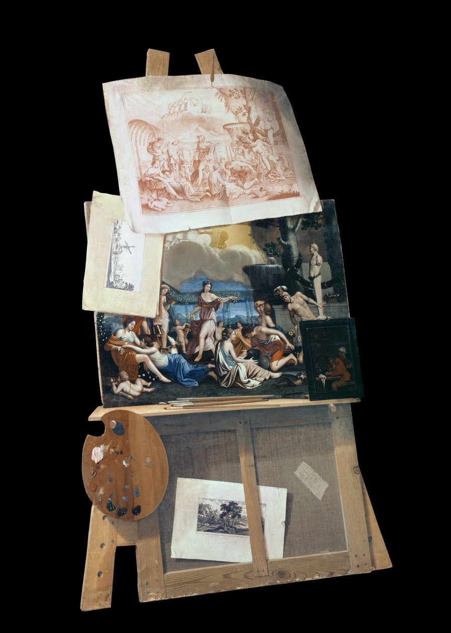Målarens staffli, 1686 av Antonio Forbera