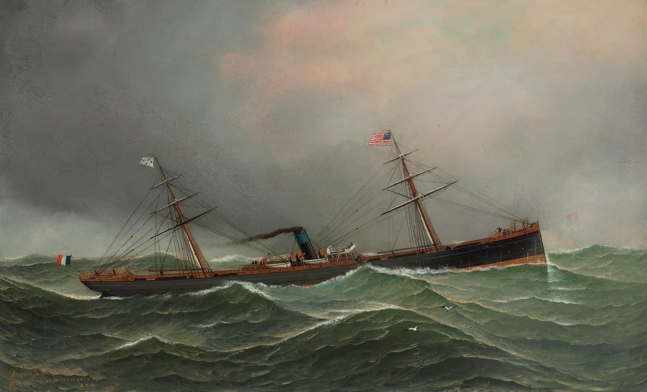 French Steamsailor Cachemire av Antonio Jacobsen