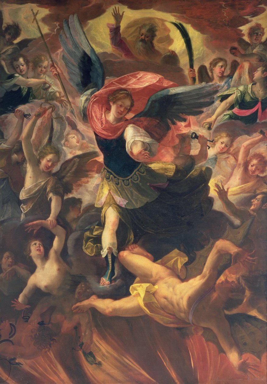 Ärkeängeln Michael besegra djävulen av Antonio Maria Viani