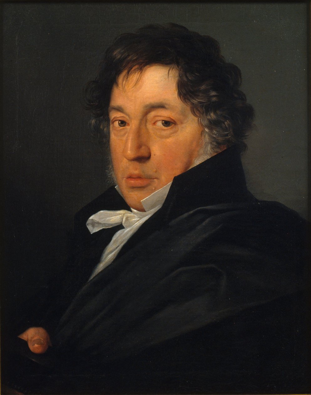 Porträtt av målaren Zacarías González Velázquez av Antonio Mercar