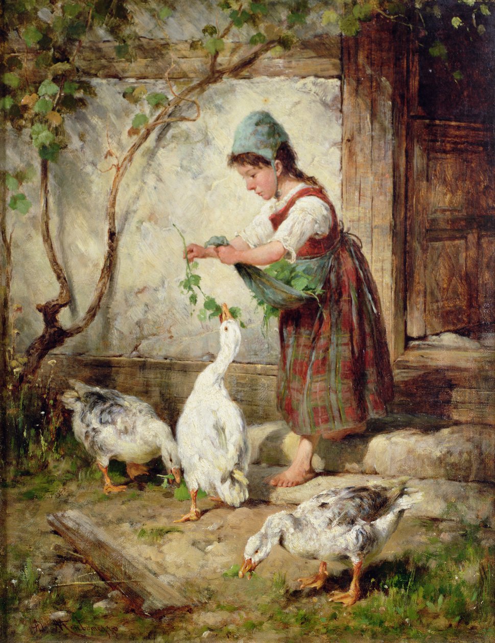 Gåsflickan av Antonio Montemezzano