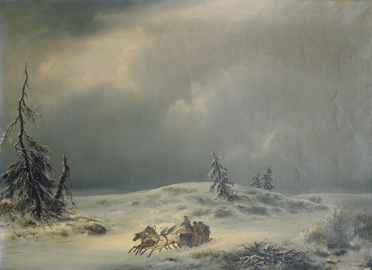 Napoleon vid Berezina av Antonio Morghen