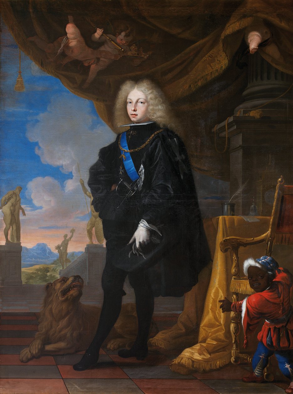 Porträtt av kung Felipe V av Spanien av Antonio Palomino