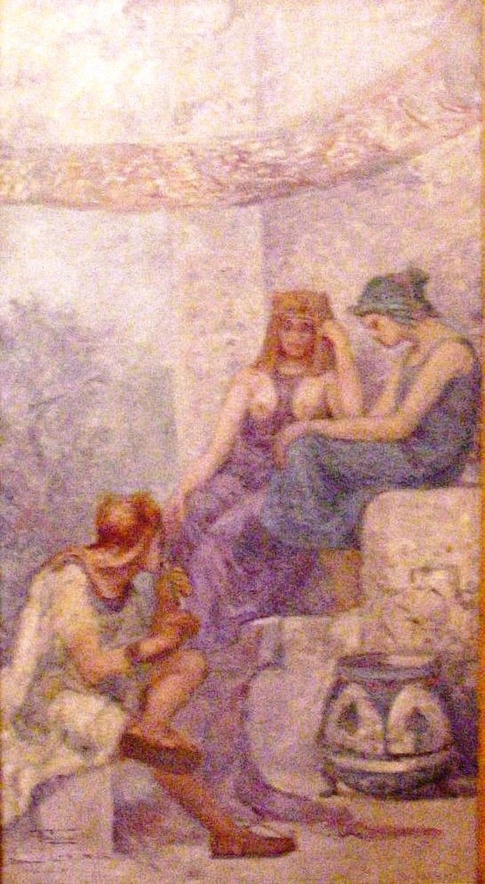  History of Music study for the decoration of the National Institute of Music in Rio de JaneironPortugues: Historia da Musica estudo para decoracao do Instituto Nacional de Musica do Rio de Janeiron av Antonio Parreiras