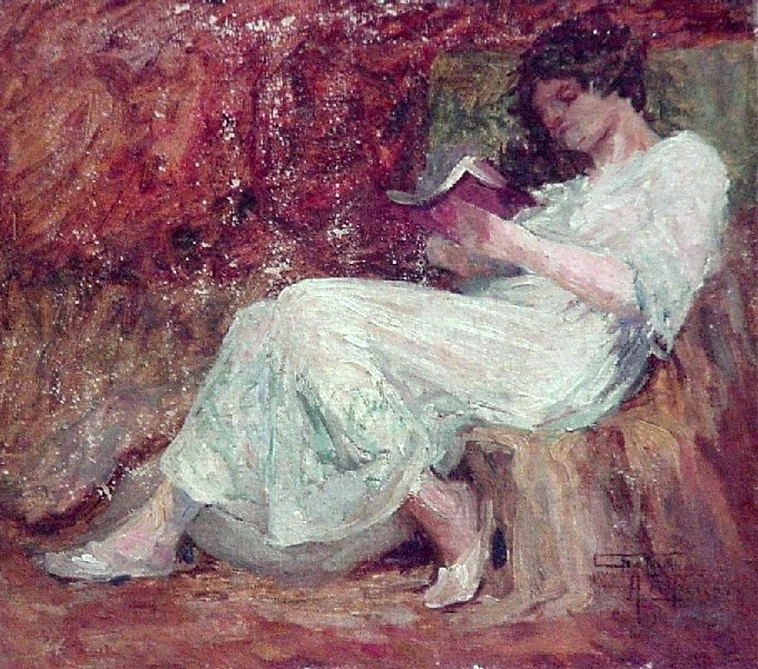  Morning perusalnPortugues: Leitura matinaln av Antonio Parreiras
