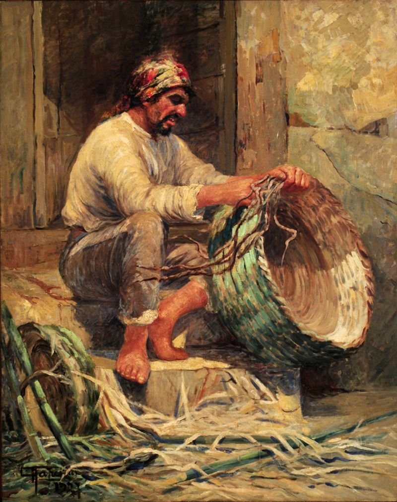 Cesteiro av Antonio Parreiras