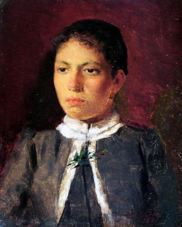 Portrait of a woman av Antonio Rafael Pinto Bandeira