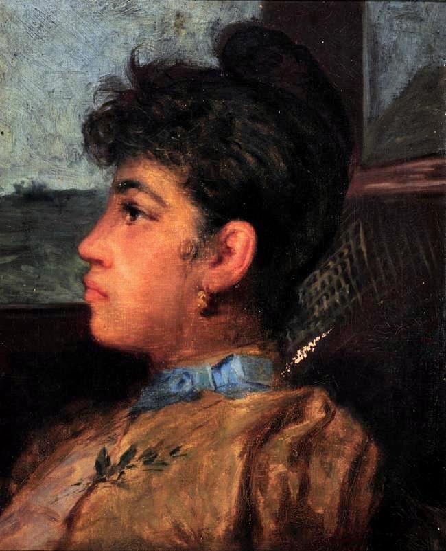 Profile of a woman av Antonio Rafael Pinto Bandeira