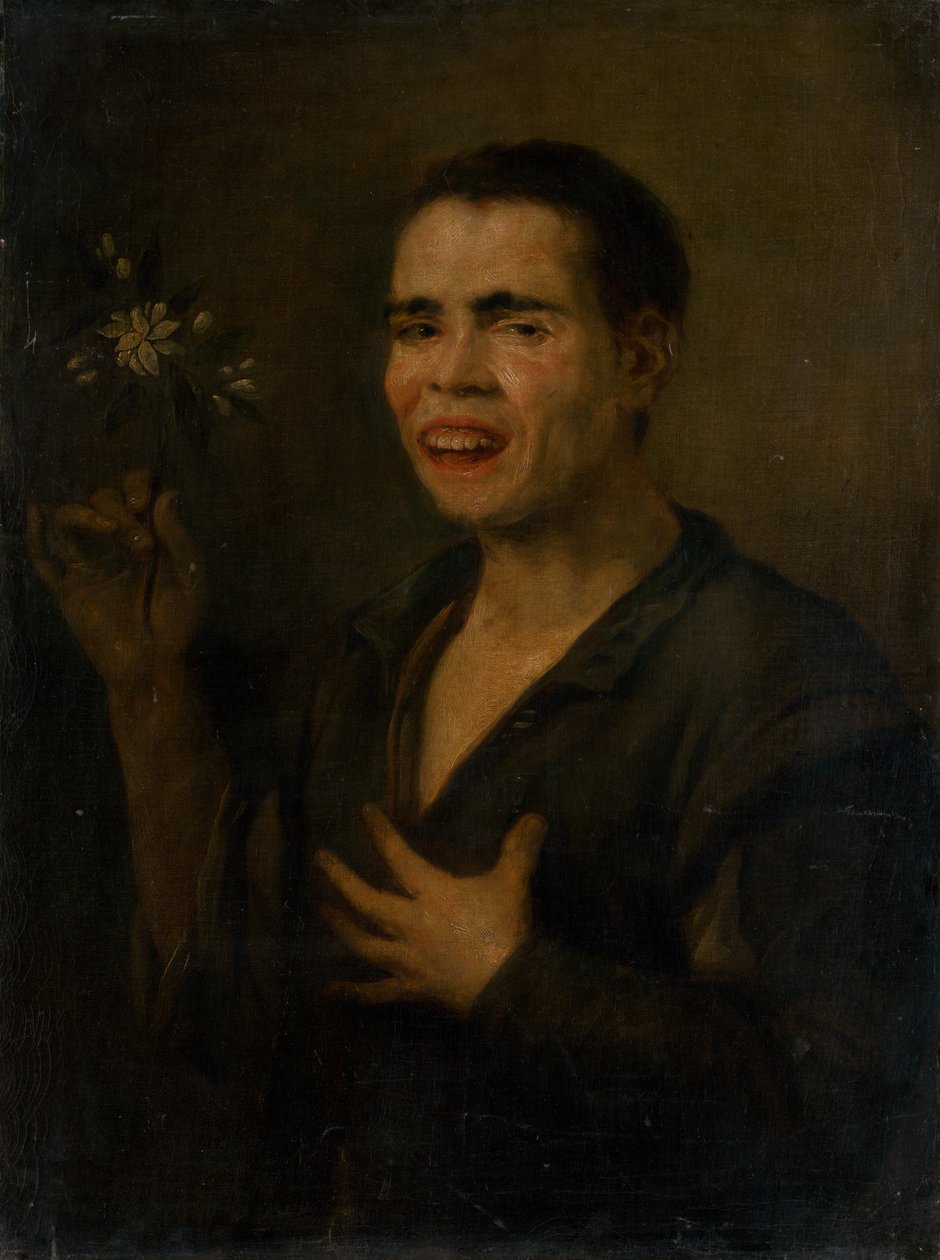 Pojke med apelsinblomma av Antonio de Puga