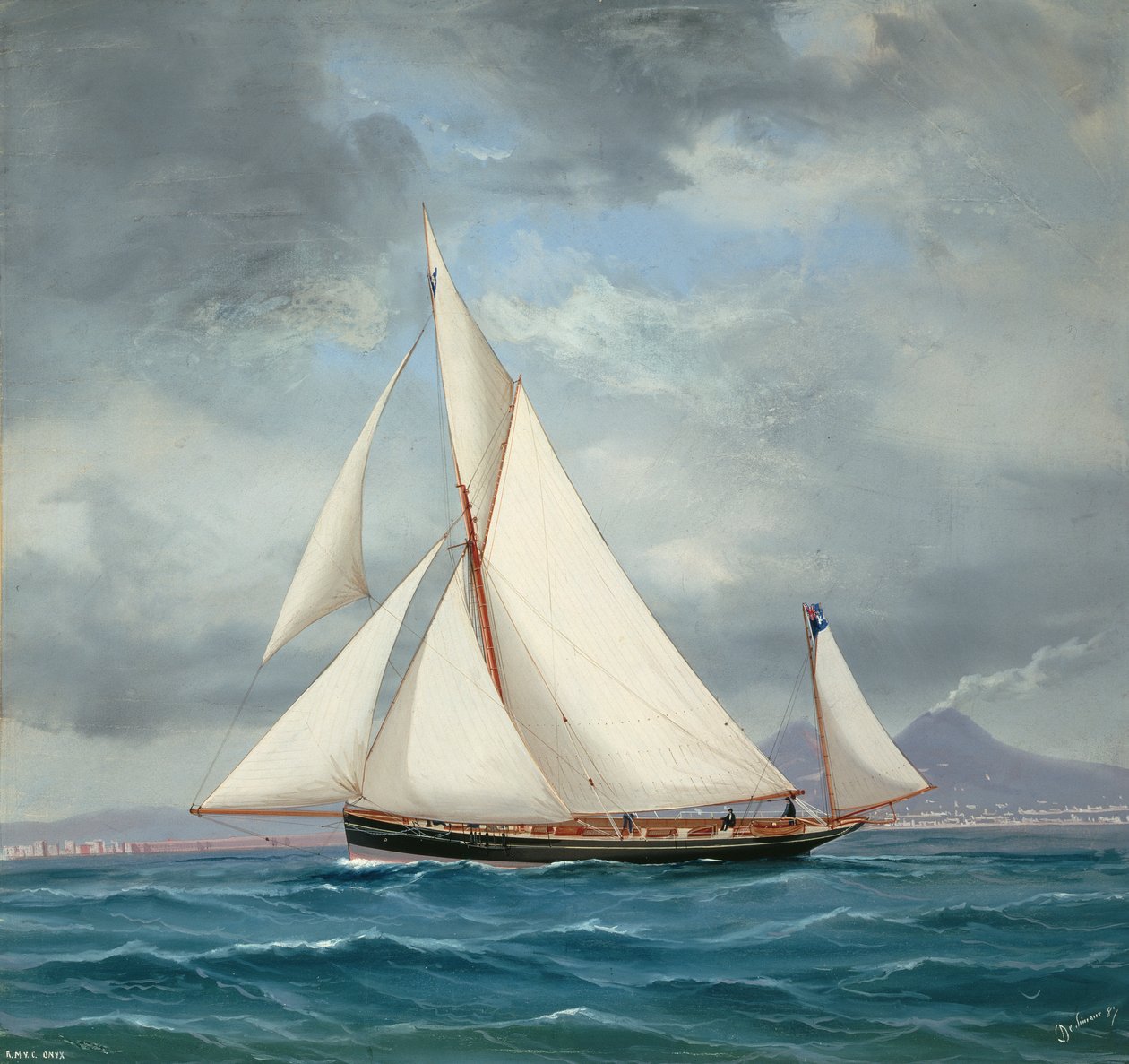 The Yawl ONYX, 52 ton, 1889 av Antonio de Simone