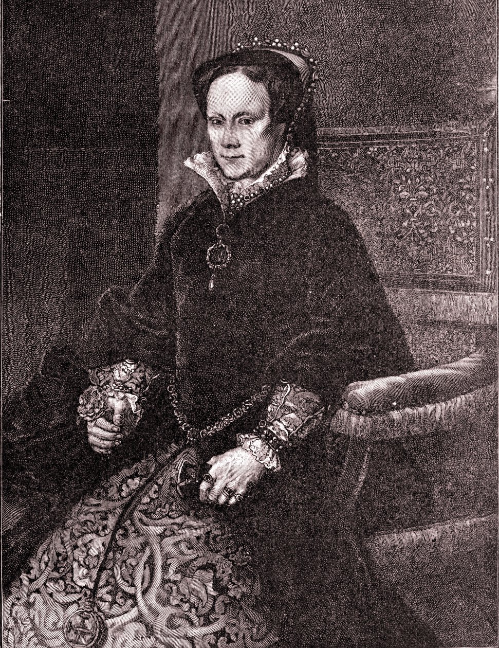 Mary Tudor av Antonio (after) Ciseri