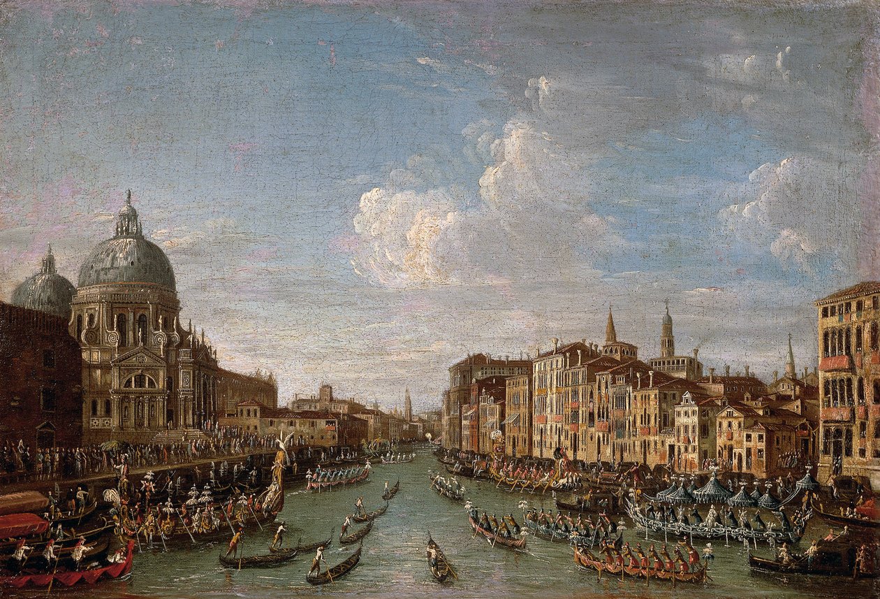 Venedigs historiska regatta av Antonio (follower of) Canaletto