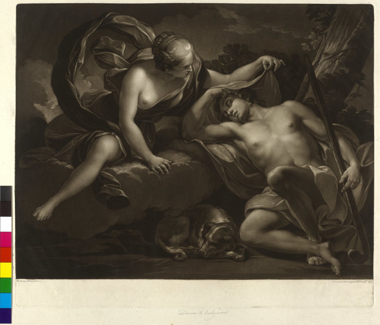 Diana och Endymion av Antonio Balestra
