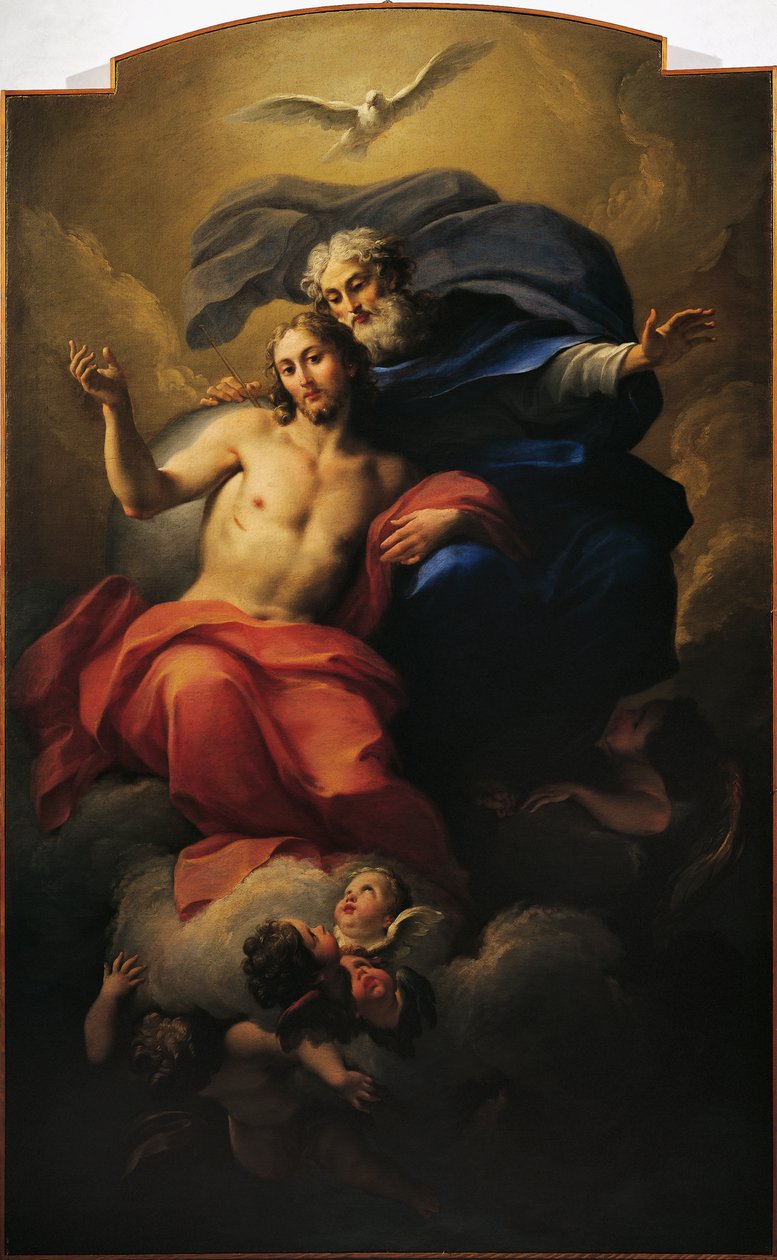 Glory of St Ignatius, av Antonio Balestra (1666-1740) (olja på duk) av Antonio Balestra