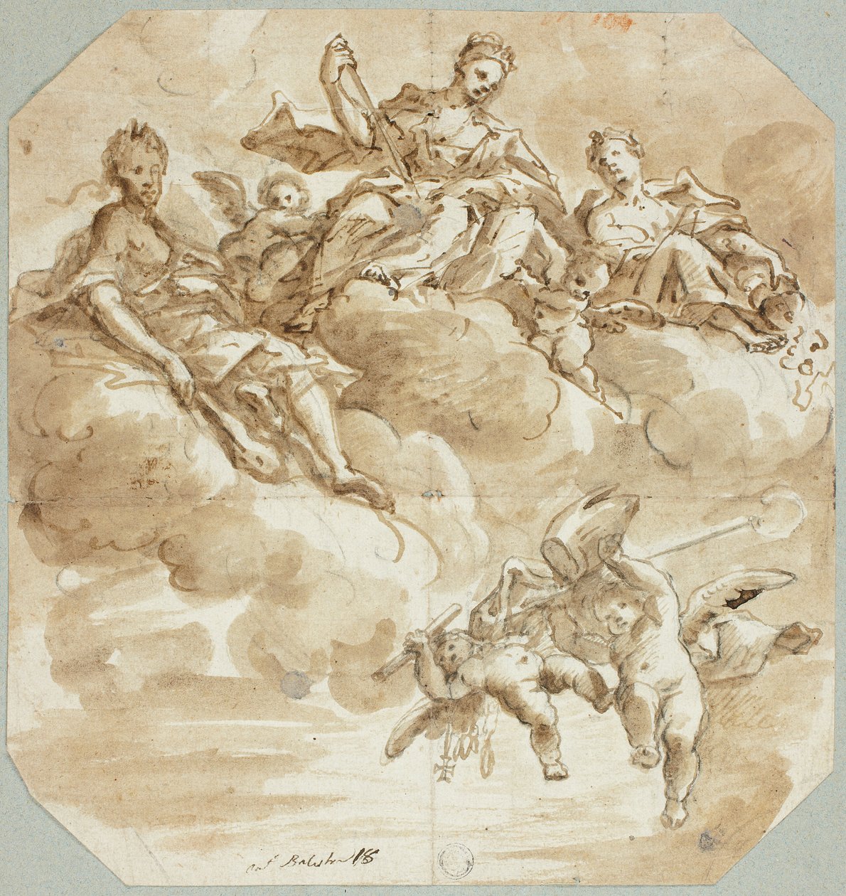 Maria som himlens drottning eller helgonets apoteos av Antonio Balestra