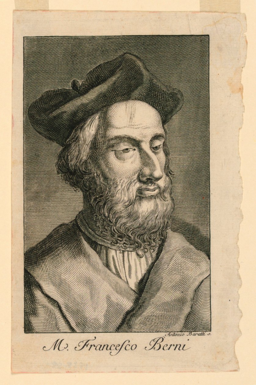 Porträtt av Francesco Berni (ca 1497-1535) av Antonio Baratta