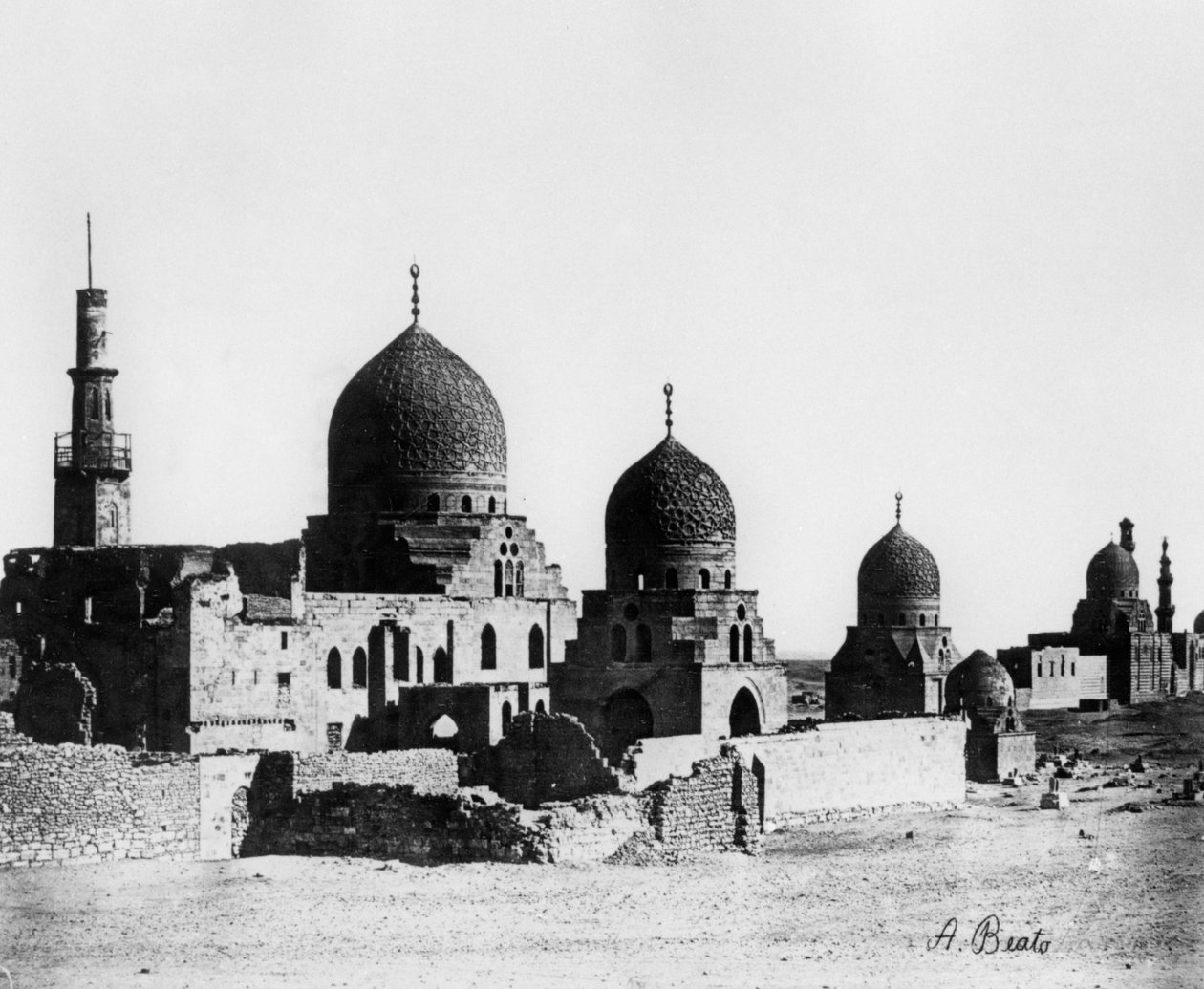 Moské, Egypten, 1862 av Antonio Beato