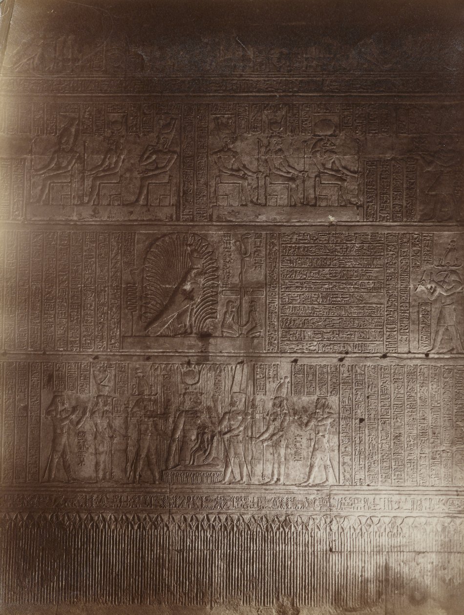 Inre tempel, Philae av Antonio Beato