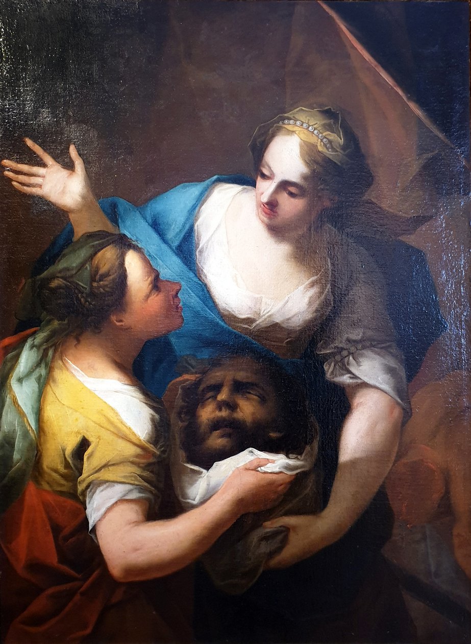 Judith ger sin tjänarinna Holofernes huvud av Antonio Bellucci