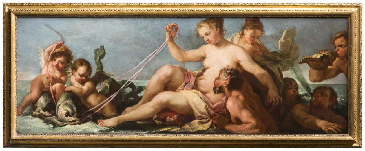 The Triumph of Amphitrite, c.1716-22 (olja på duk) av Antonio Bellucci