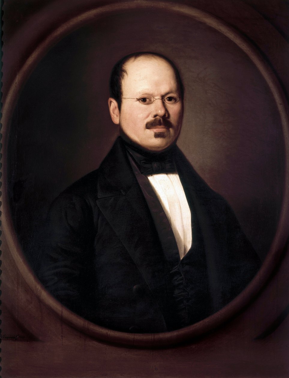Porträtt av Antonio Maria ESQUIVEL Y SUAREZ DE URBINA (1806-1857). Målning av Antonio BENAVIDES av Antonio Benavides