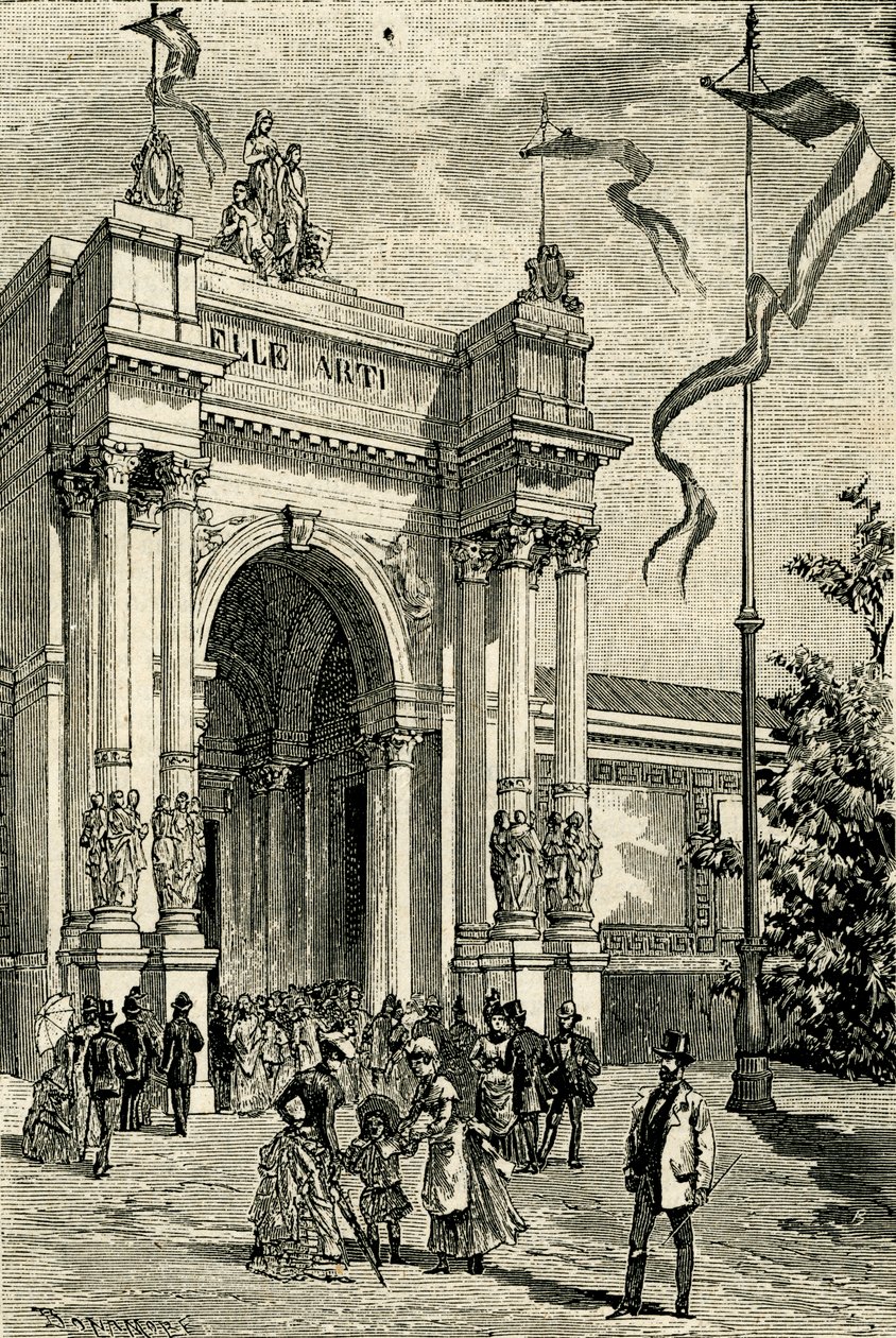 Fine Arts Pavilion, Emilian Exposition, San Michele i Bosco, Bologna, Emilia-Romagna, Italien av Antonio Bonamore